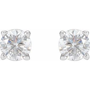 14K White 1 1/2 CTW Natural Diamond Stud Earrings 67535:60067:P